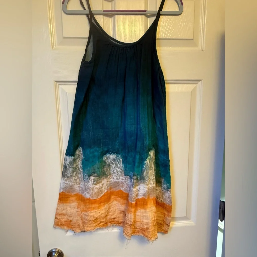 Natural Life Ocean Vibes-Teal and Navy sundress - XS/S - Picture 2 of 8